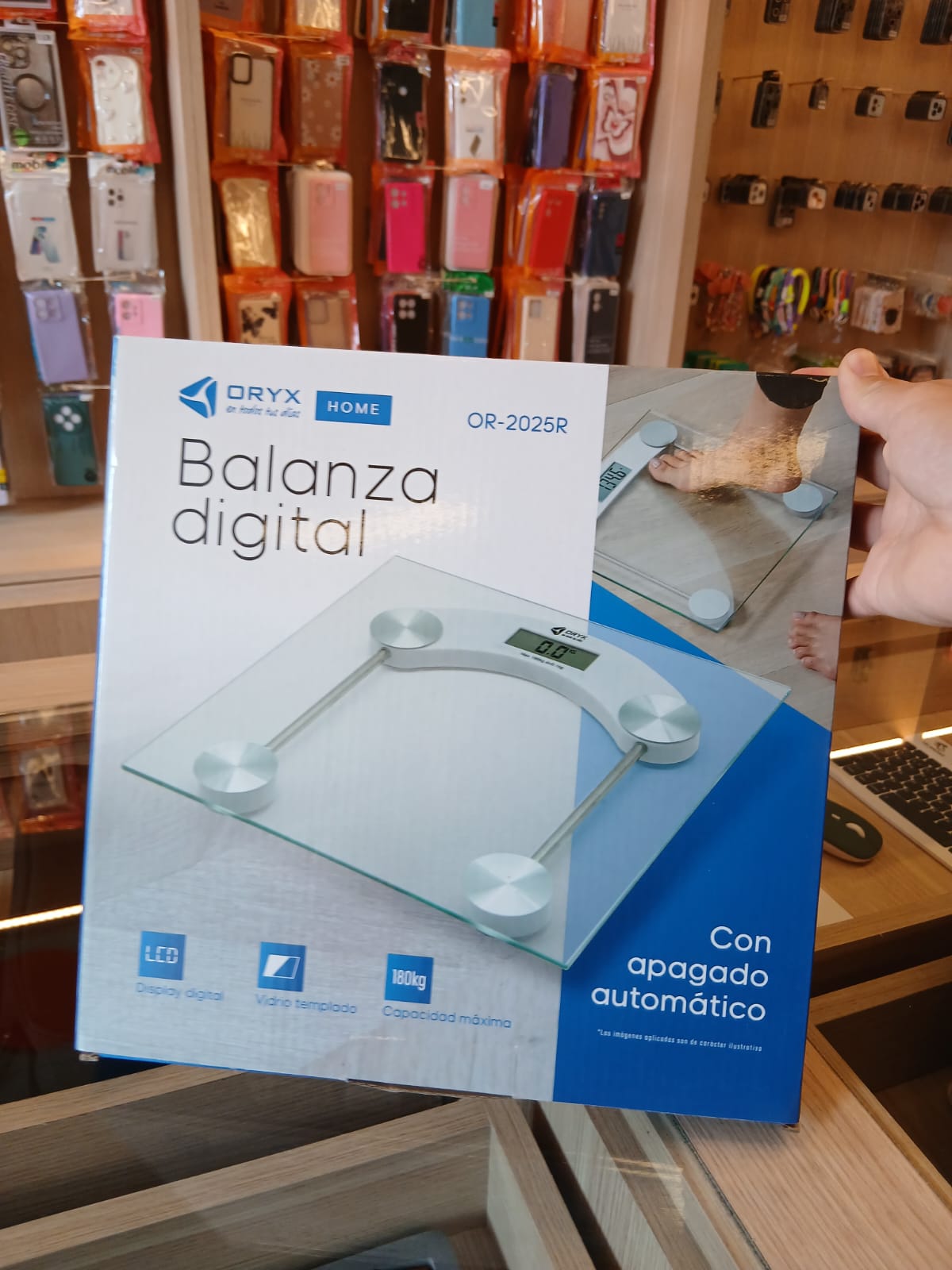 Balanza Digital Vidrio