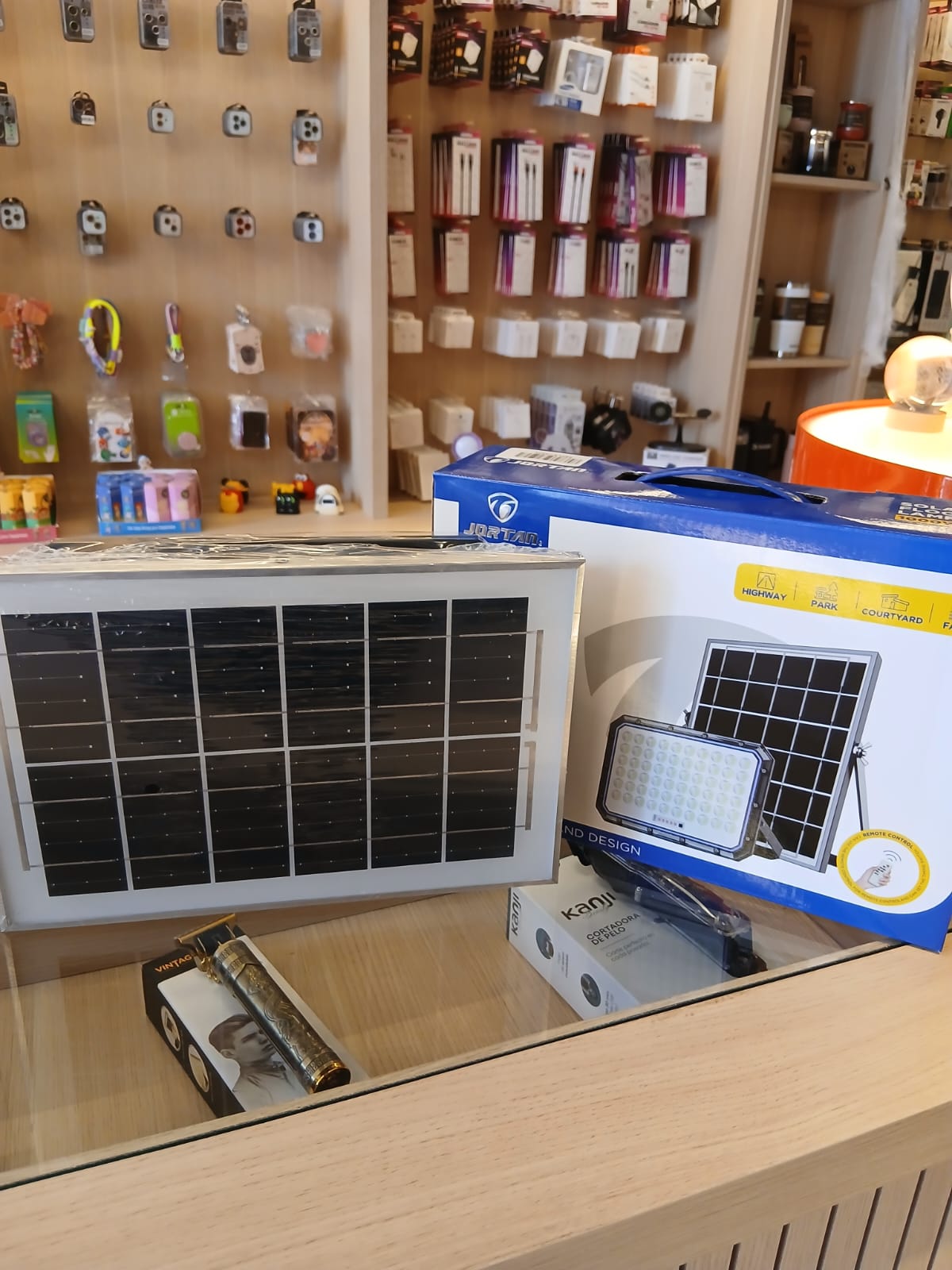 Reflector Solar Jortan 1000W con Panel y Control Remoto