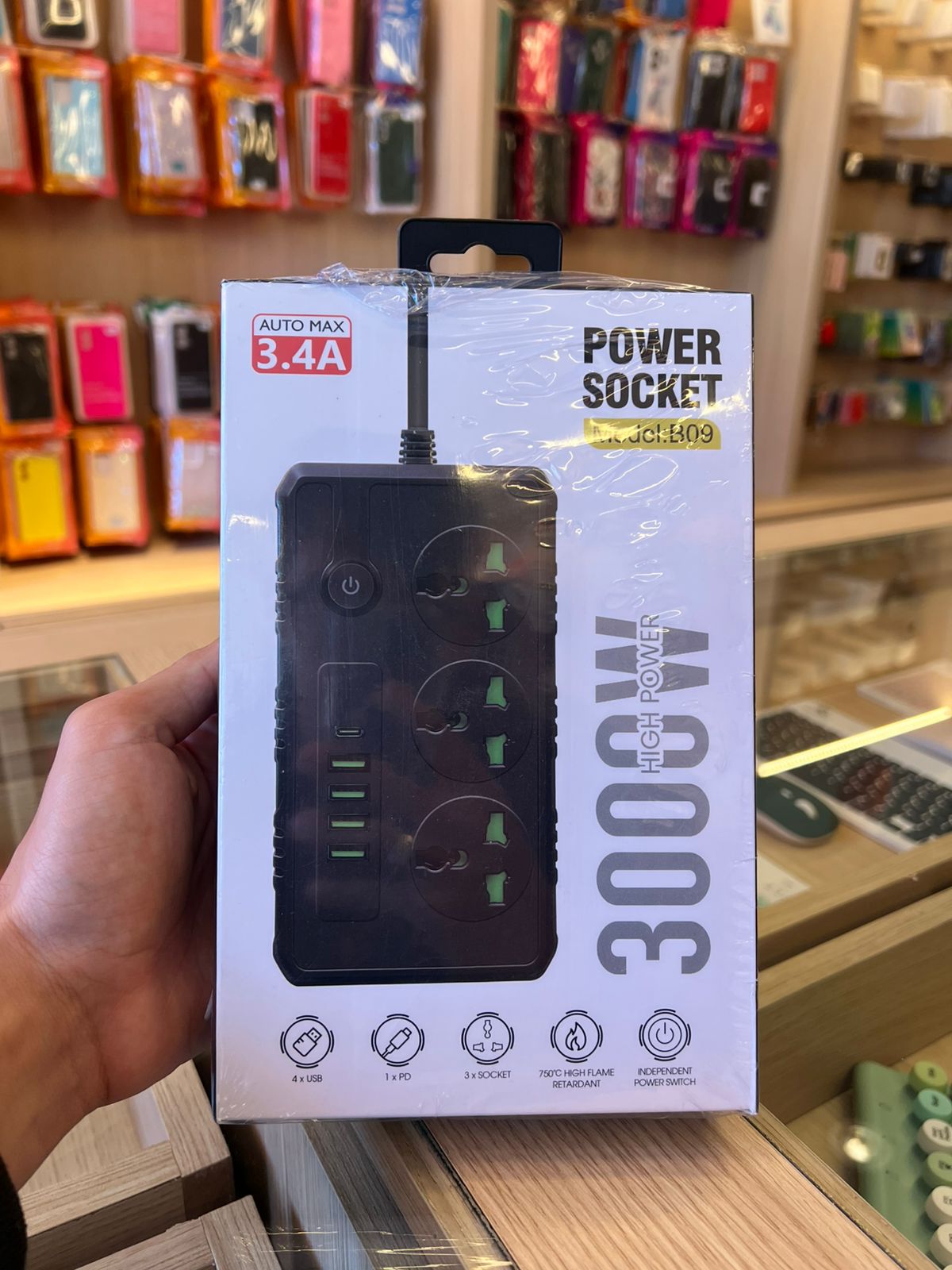 Zapatilla Power Socket 3000W – Modelo CHL09